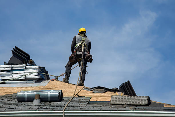 Professional Roof Replacement technician working in Lagrange, WY